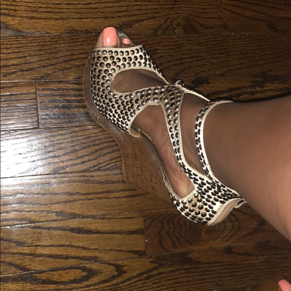 Bebe Caitlyn Wedge Sandal